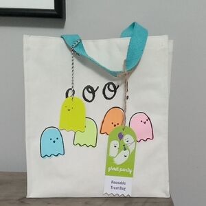 Reusable Ghost Party Treat Bag - Cute Pastel Ghosts